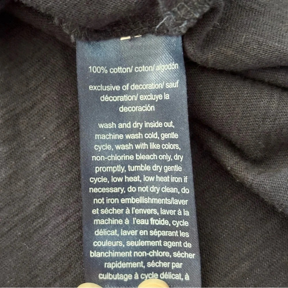 Tommy Hilfiger Floral Embroidered Off The Shoulder Top Peasant Boho Navy 1X NWT - Picture 12 of 14